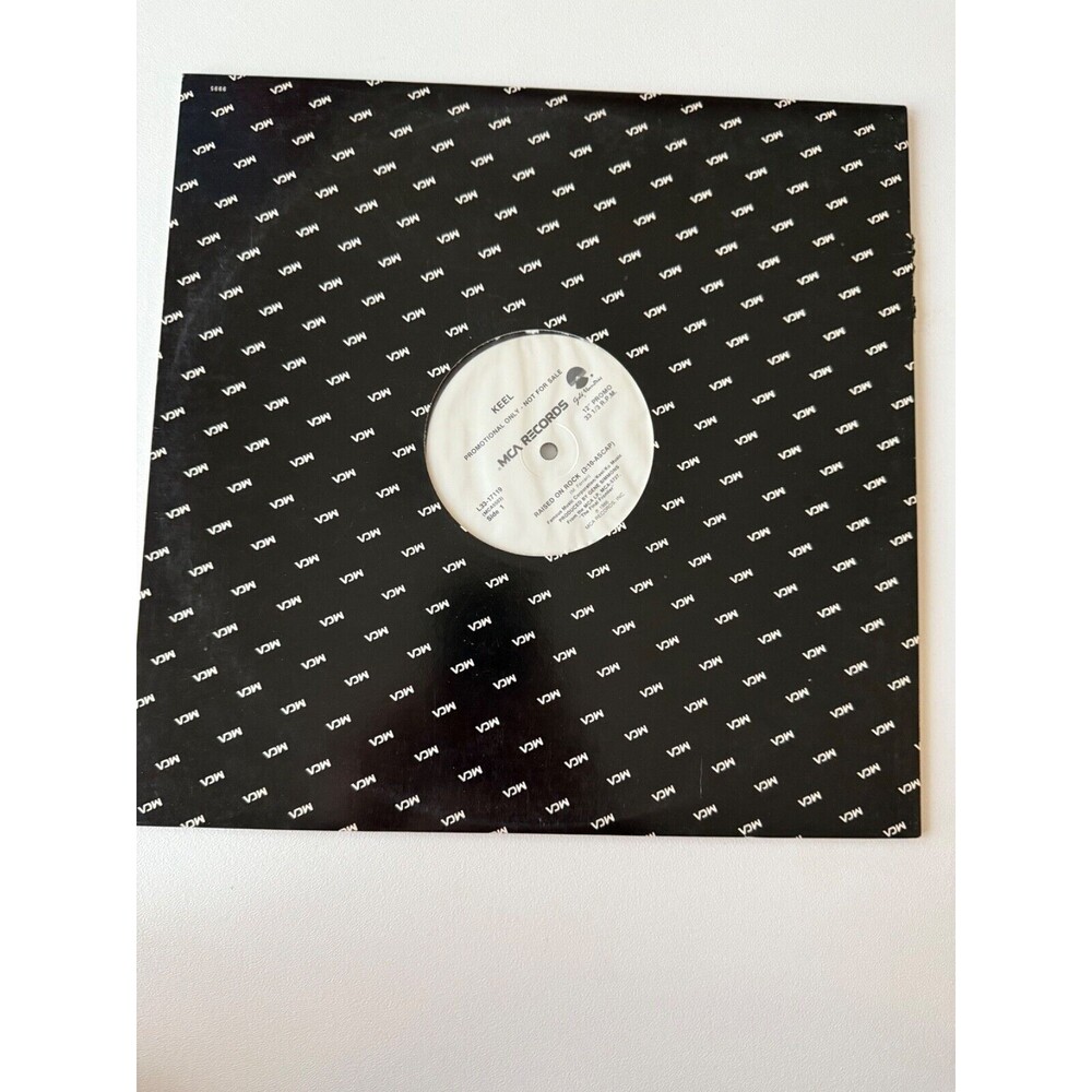 Keel Raised On Rock 12" Vinyl Single 1986 Promo White Label L33-17119 EX